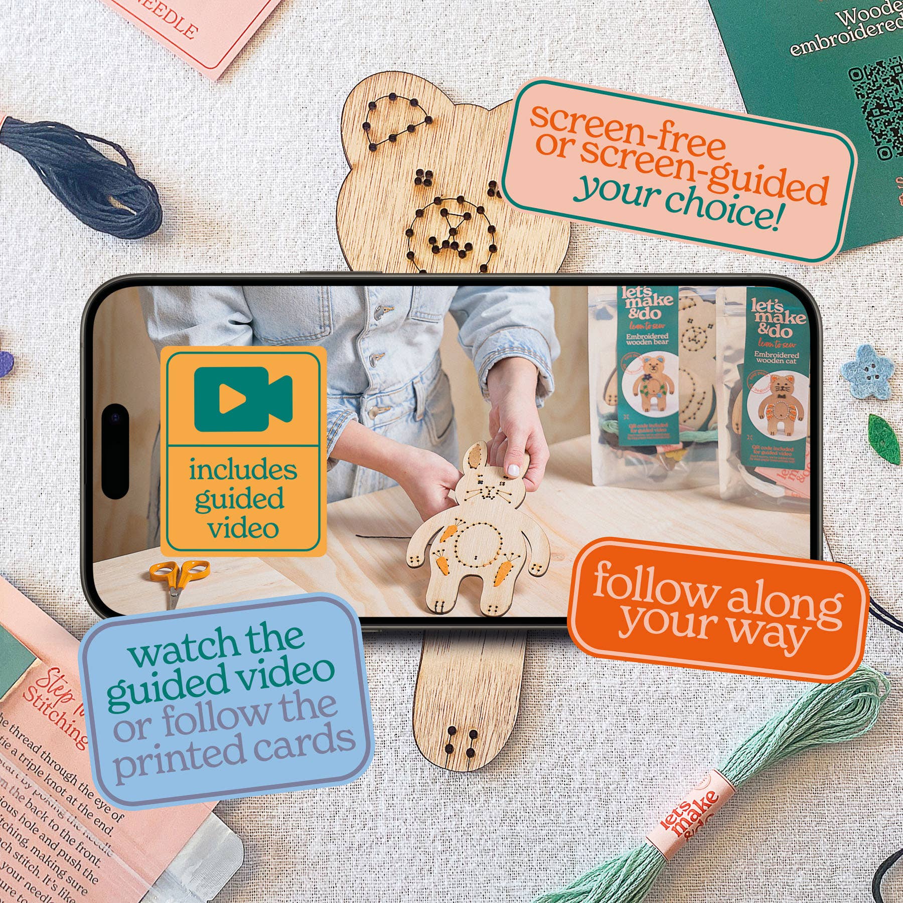 Learn To Sew - Bear Kit
