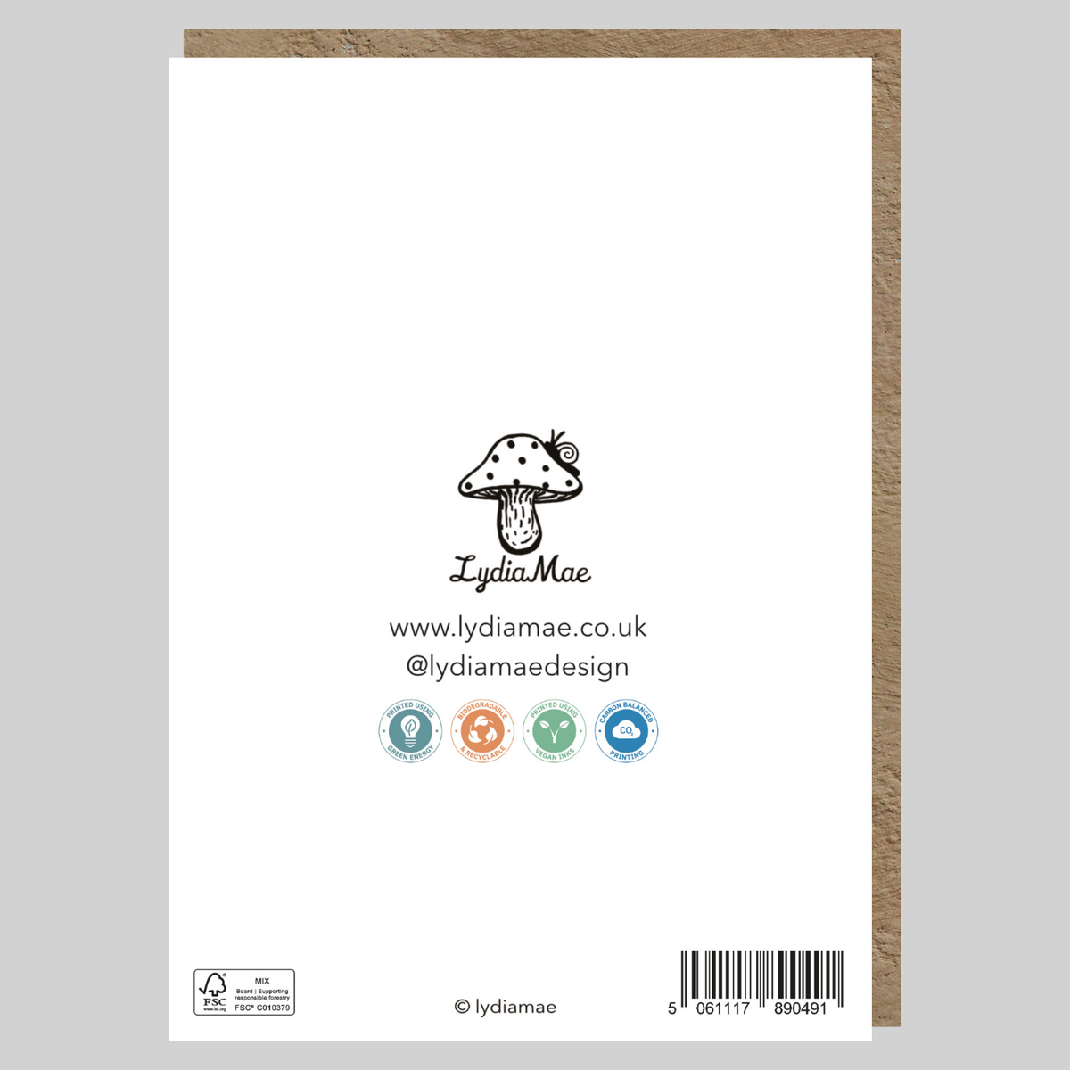 Snail Child Greetings Card