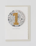 Birthday Card with 'Adelajda's Wish' Liberty Badge Age 1