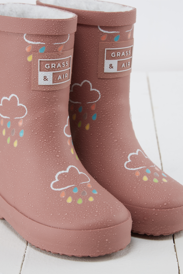Rose Colour-Changing Kids Wellies