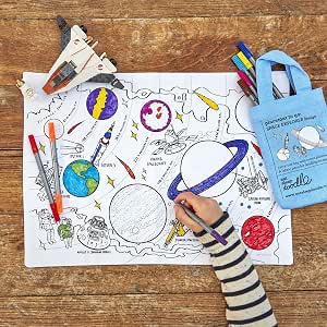 Space Placemat to go – Colour-in Craft Kit