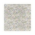 Floral patterned muslin swaddle on a white background