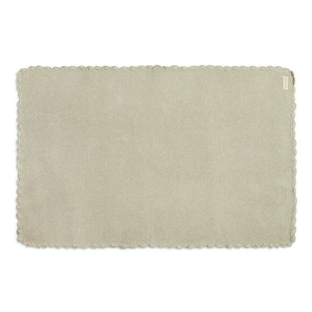 Avery Row Scallop edge knit blanket Willow