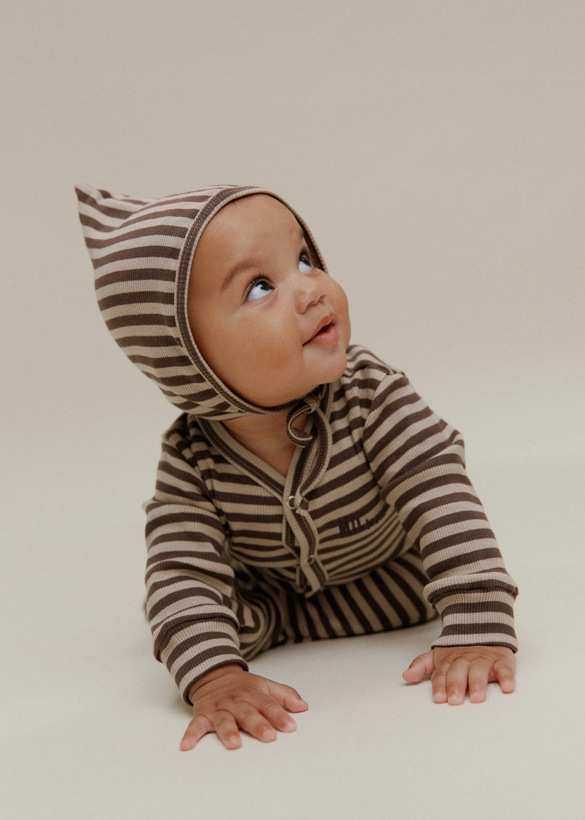 Claude & Co. - Milking It Acorn Stripe Pixie Hat