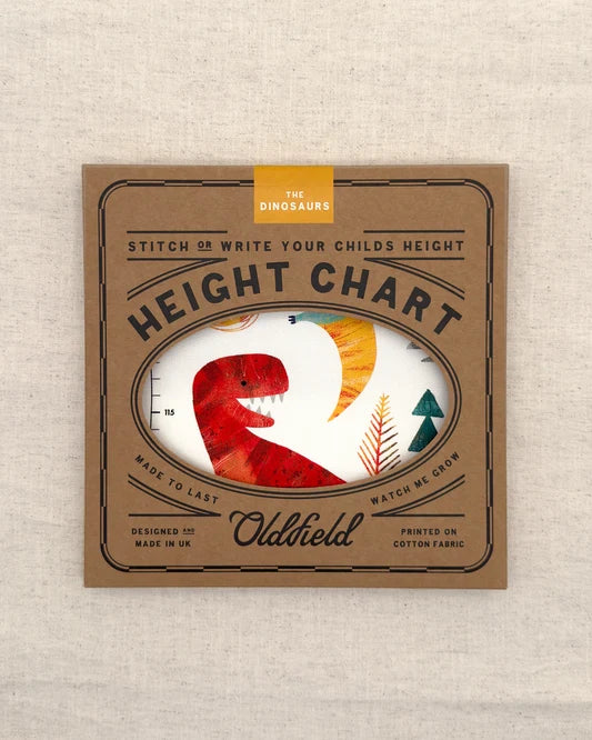Dinosaur Children's Fabric Height Chart