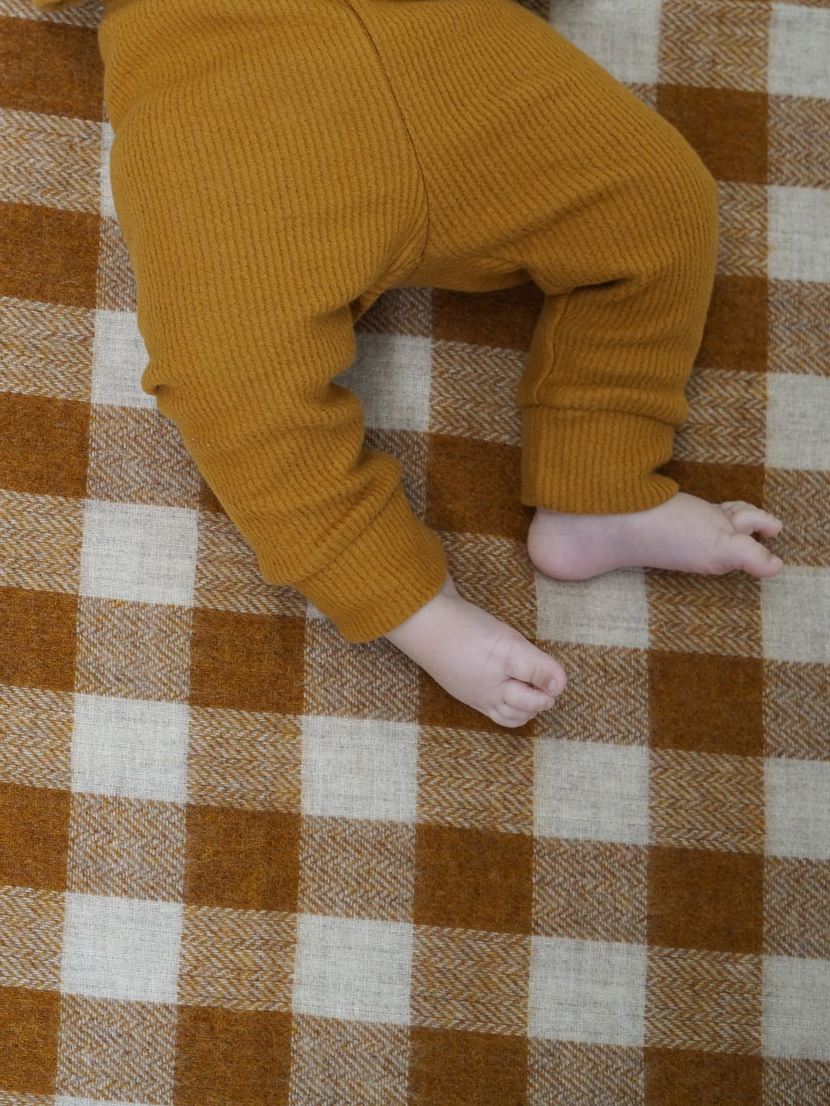Organic Zoo - Organic Cotton Brown Ribbed Leggings