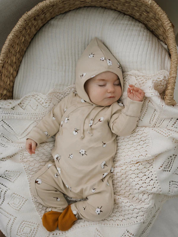 Organic Zoo - Organic Cotton Cottonfield Suit with Contrast Feet