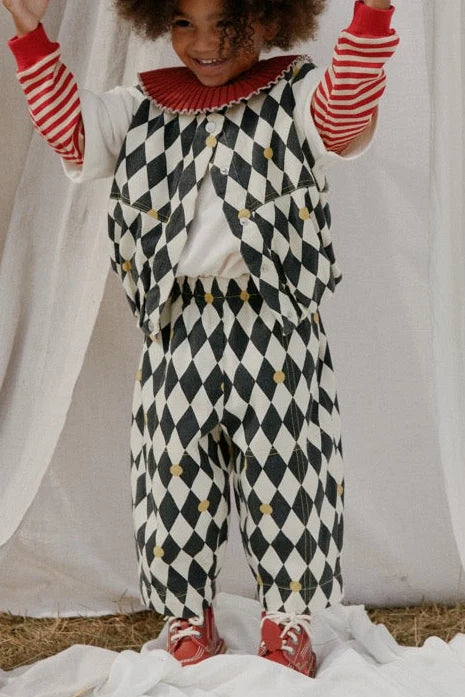 Claude & Co - Rex Harlequin Spot Trouser