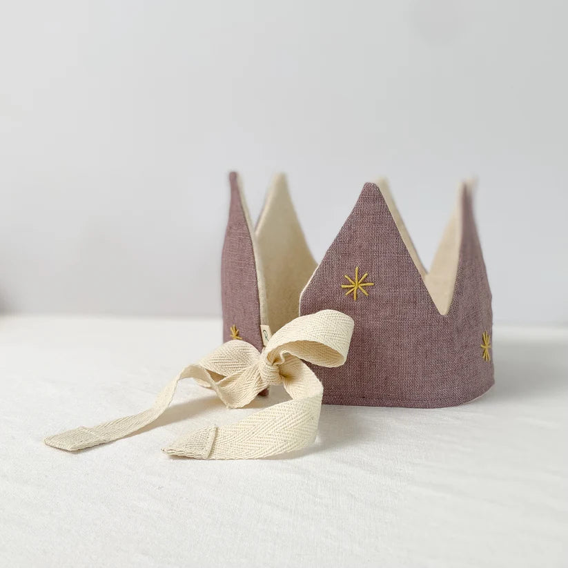 Lilac Linen Heirloom Party Crown