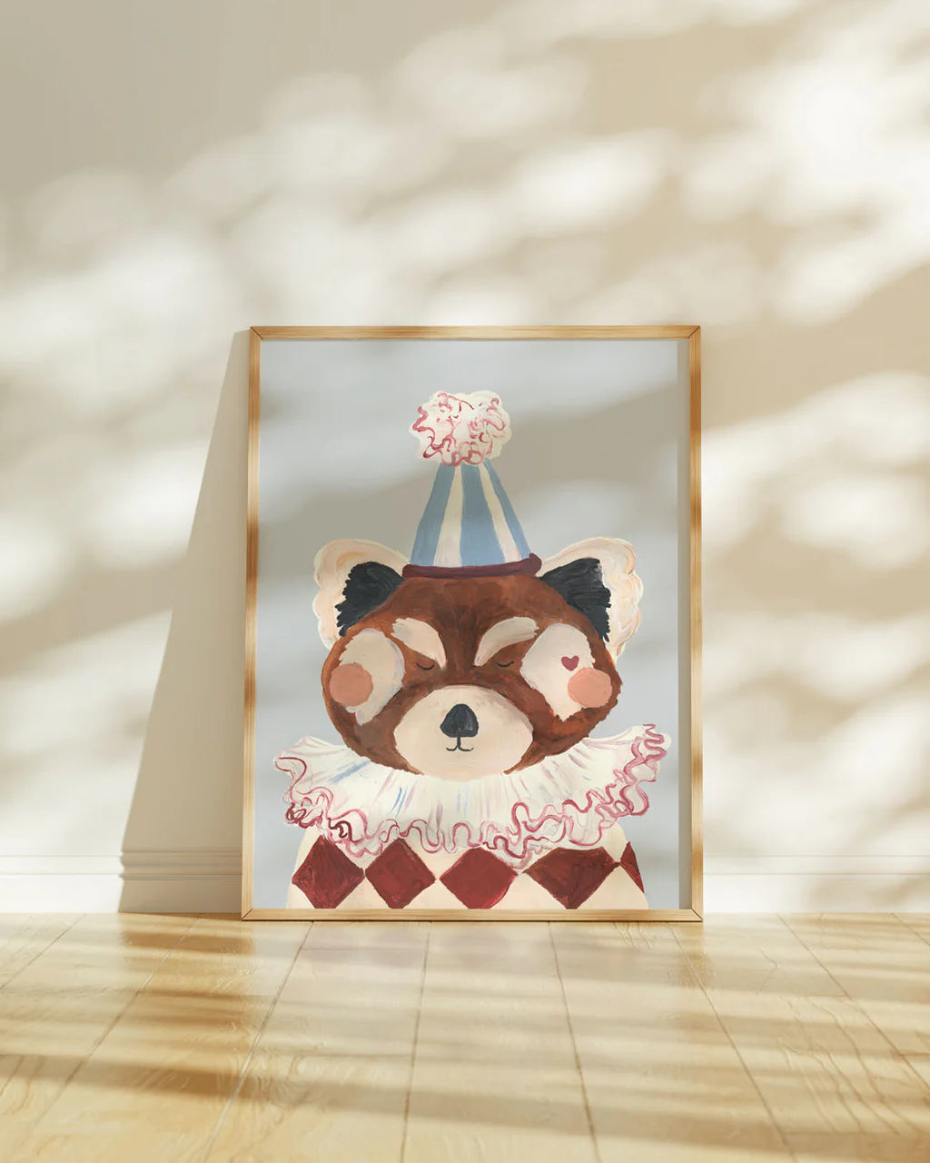 Red Panda Pierrot - Art Print