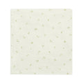 Floral patterned muslin swaddle on a white background