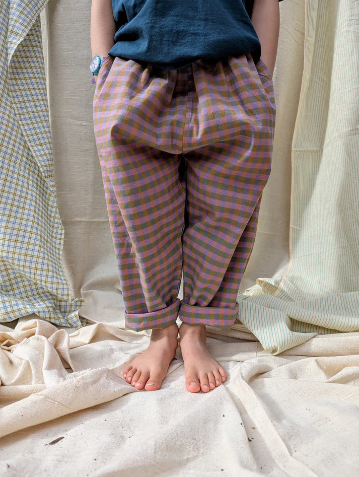 Kurma Collective - Jamun Checks Trousers