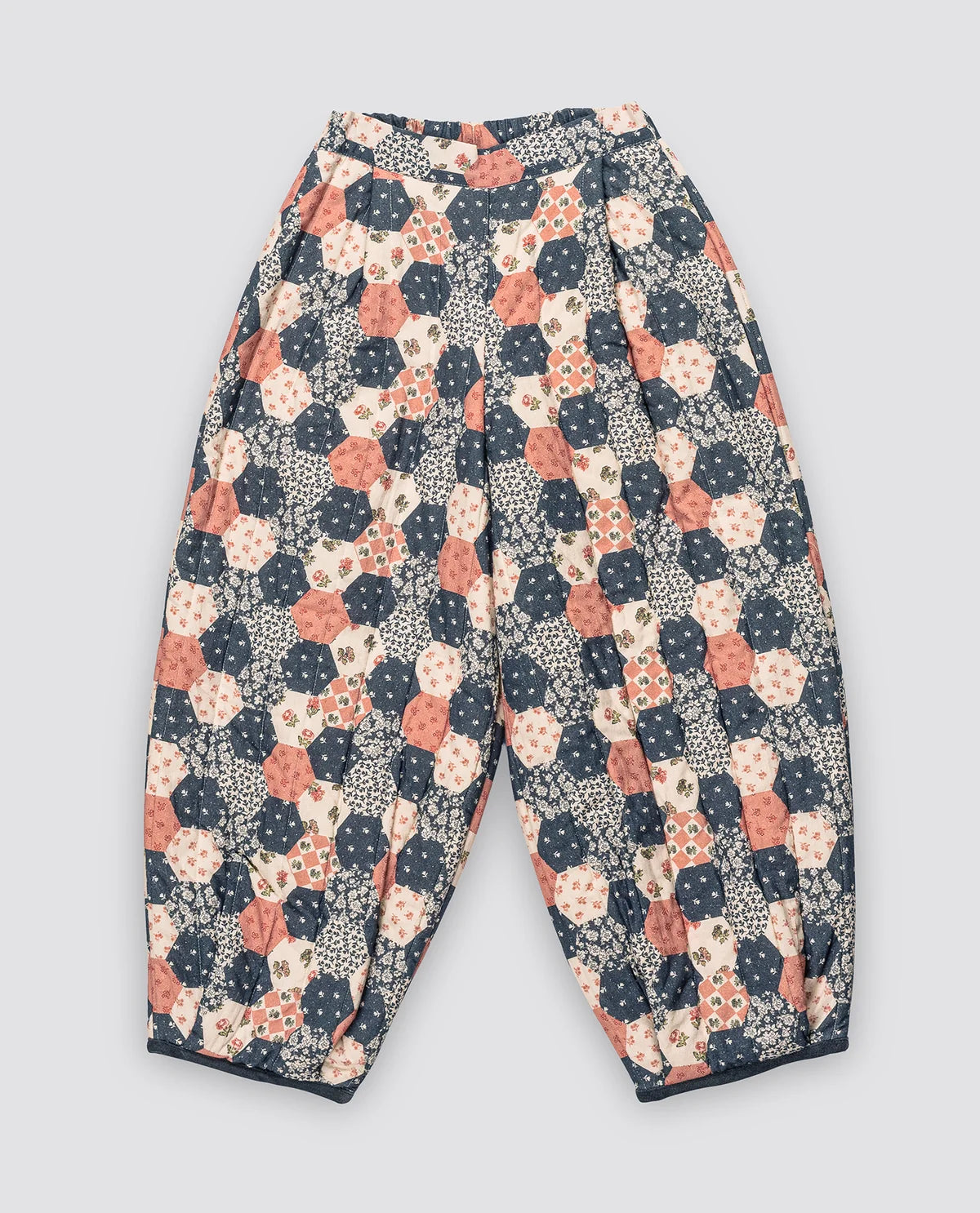 Little Cotton Clothes - Quilted Patchwork Floral Trousers