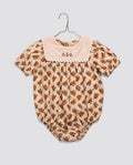 Little Cotton Clothes - Ivy Romper in Marigold Floral