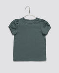 Little Cotton Clothes - Pointelle T-Shirt in Storm