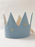 Blue Linen Heirloom Party Crown