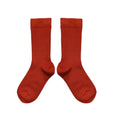 Mabli - Short Merino Wool Socks - Redcurrant