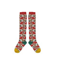 Mabli - Zorse Long Socks - Redcurrant
