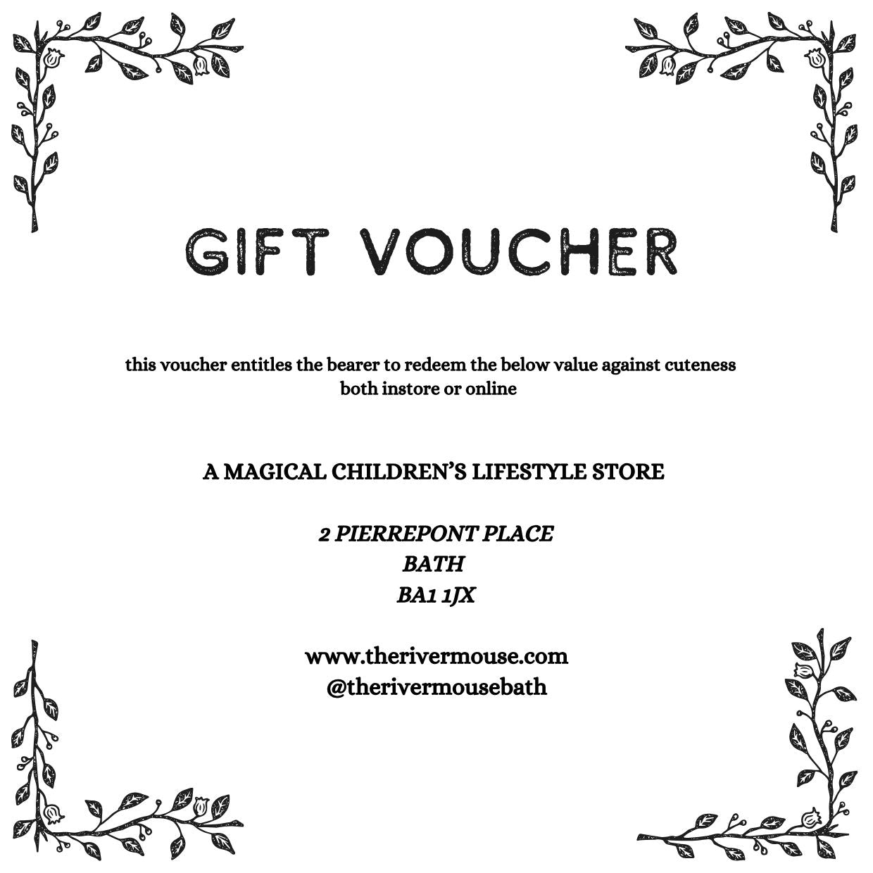 The River Mouse Gift Voucher