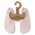 Kids Pink Stripe Soft Sole Non-Slip Swim Shoes