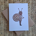'Snail Child' Greetings Card