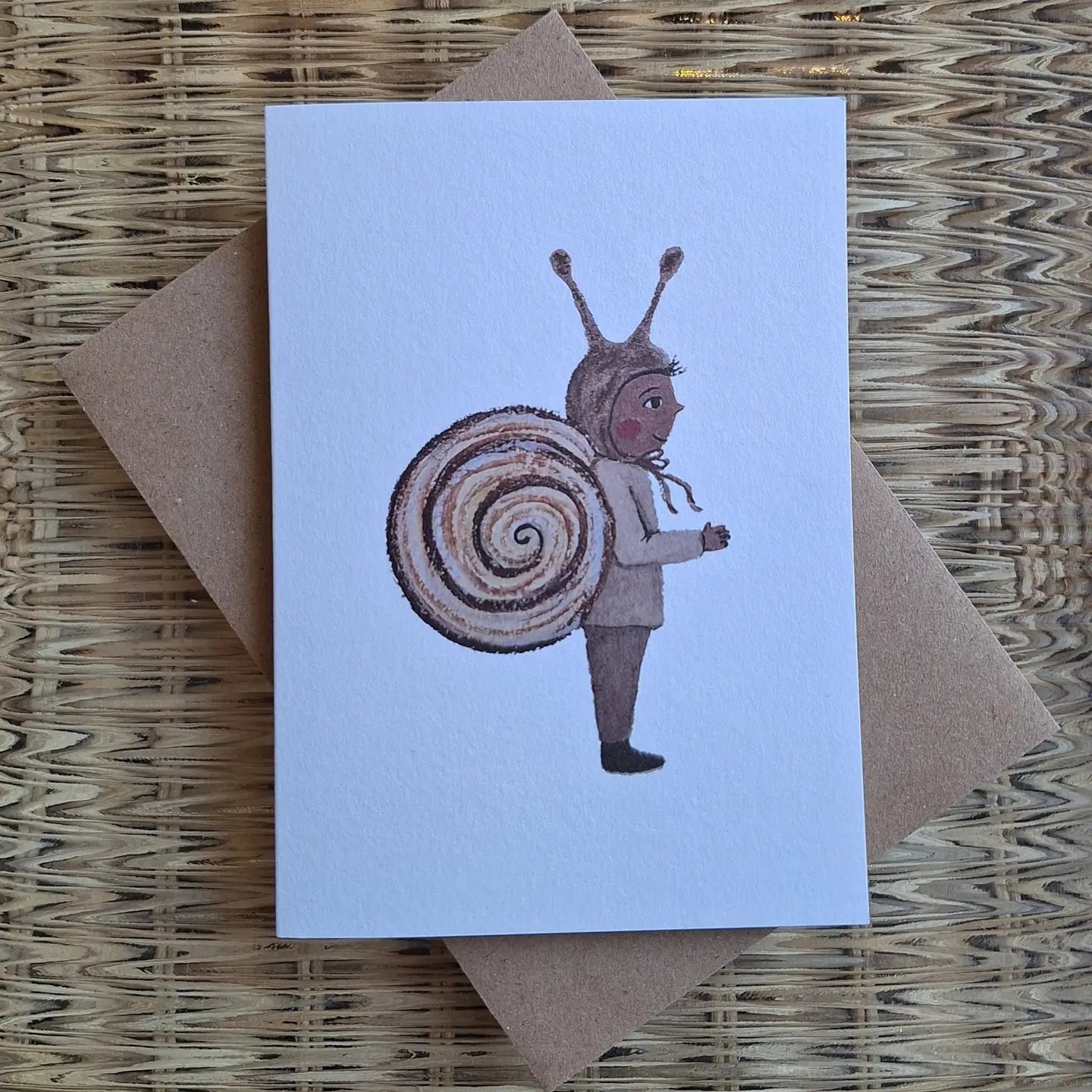 'Snail Child' Greetings Card