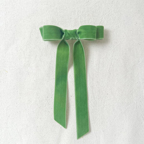 Handmade Large Velvet Bow Clip