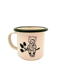 Mandy Sutcliffe - 'Wolf Pixie' Mini Enamel Mug