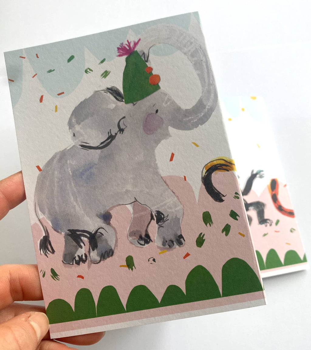 'Party Animals' Concertina Greetings Card