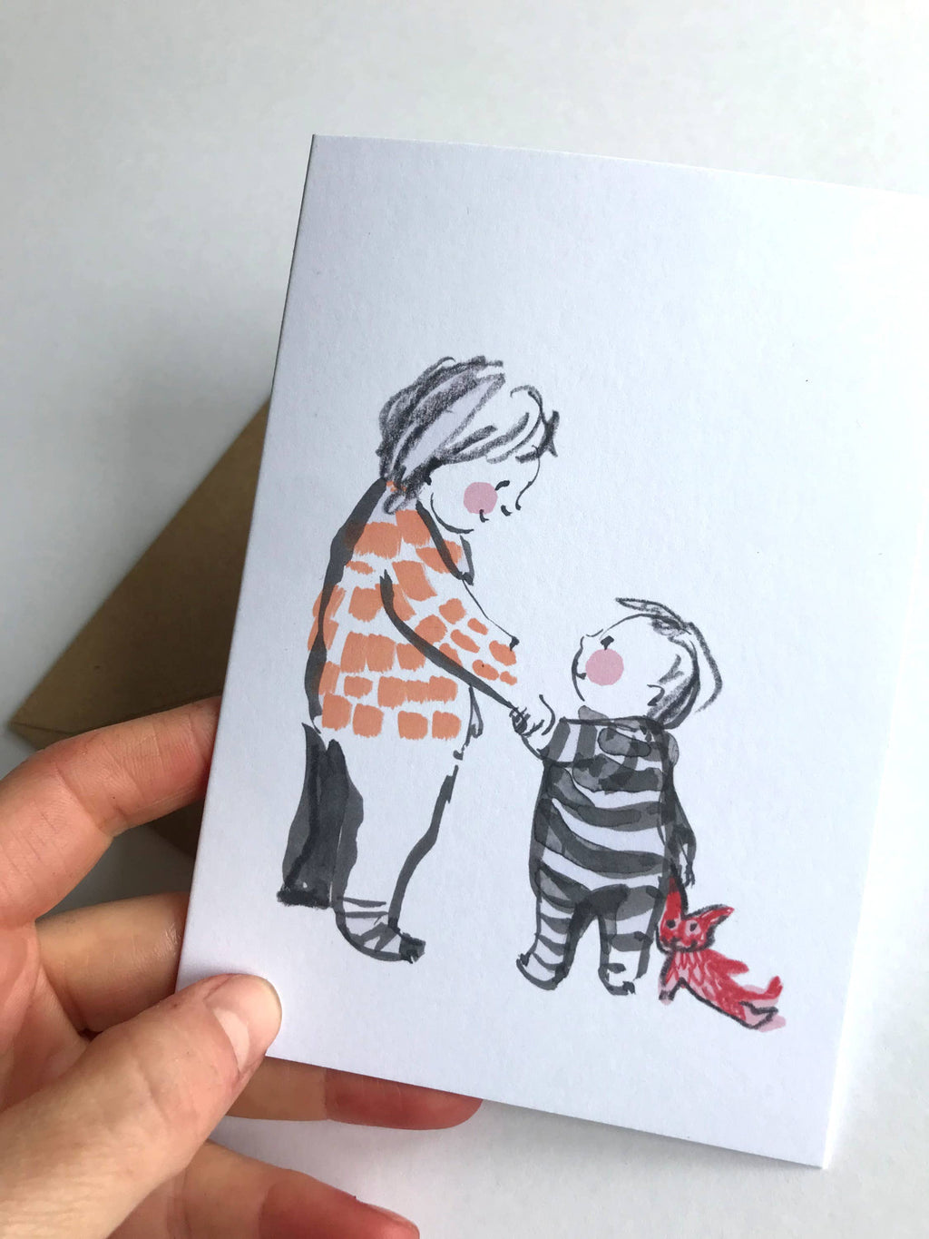 'Siblings' Greetings Card