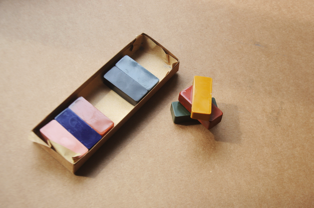 All Natural & Hand Poured Beeswax Block Rubbing Crayons