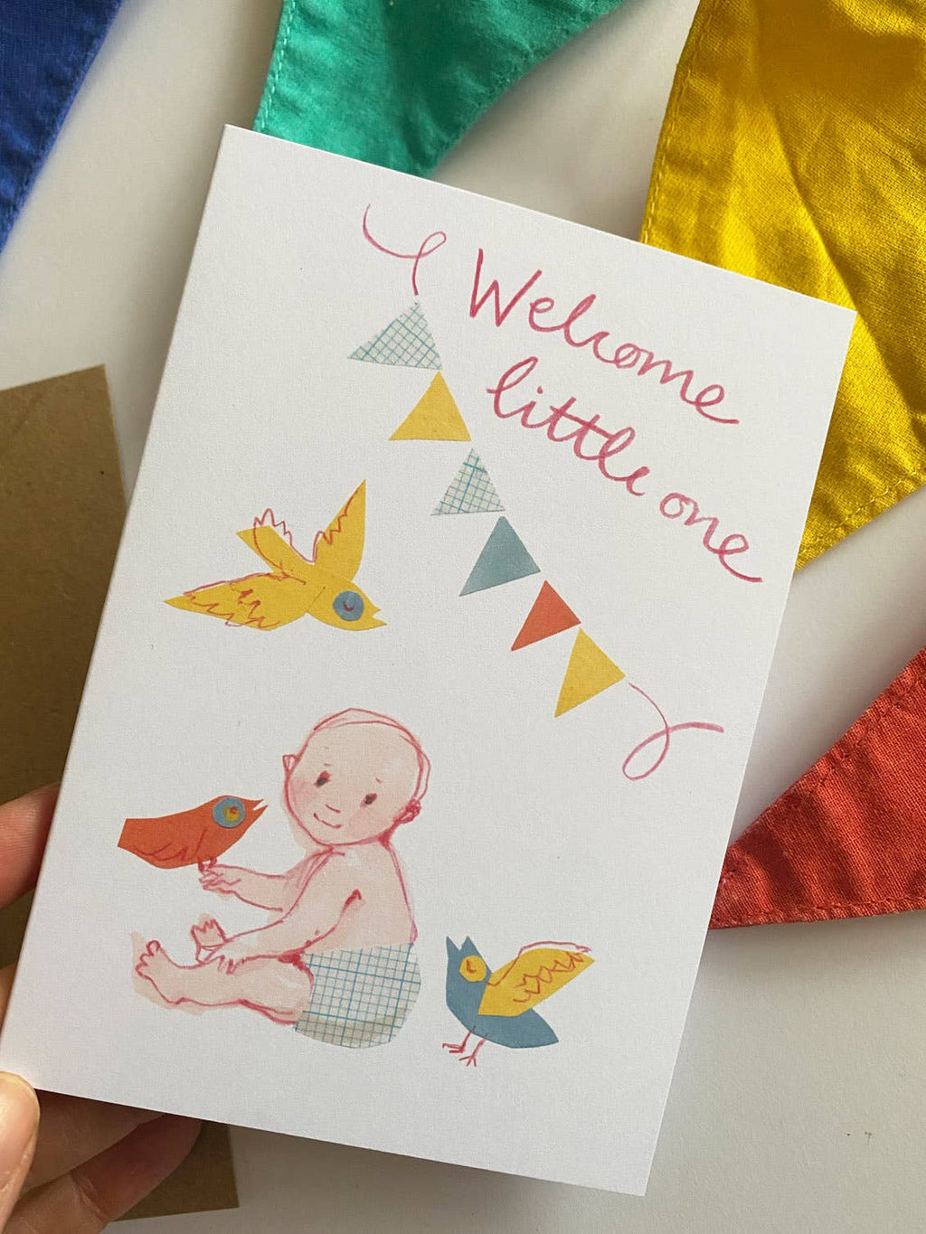 'Baby Bird' Greetings Card