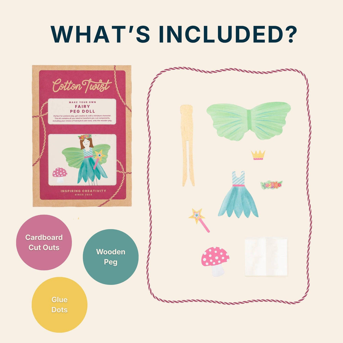 Make Your Own Fairy Peg Doll Kit