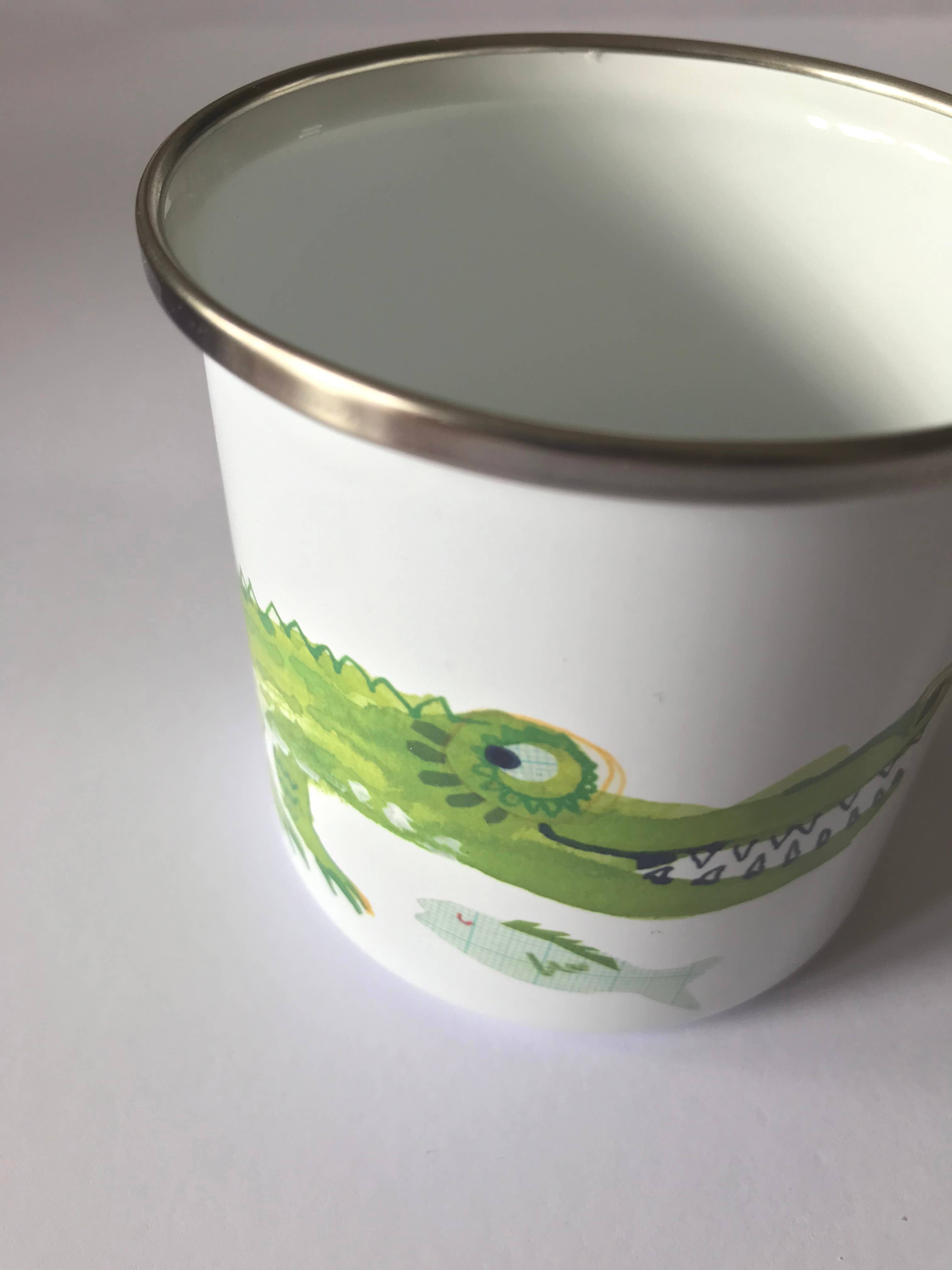 Crocodile Enamel Mug