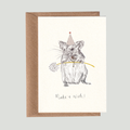 Mouse Wish Birthday Card