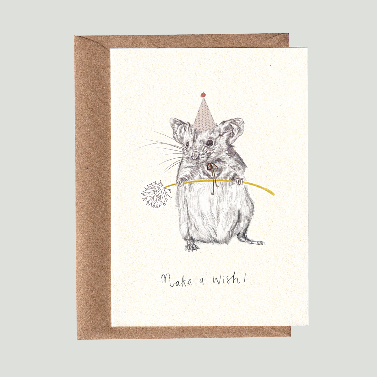 Mouse Wish Birthday Card