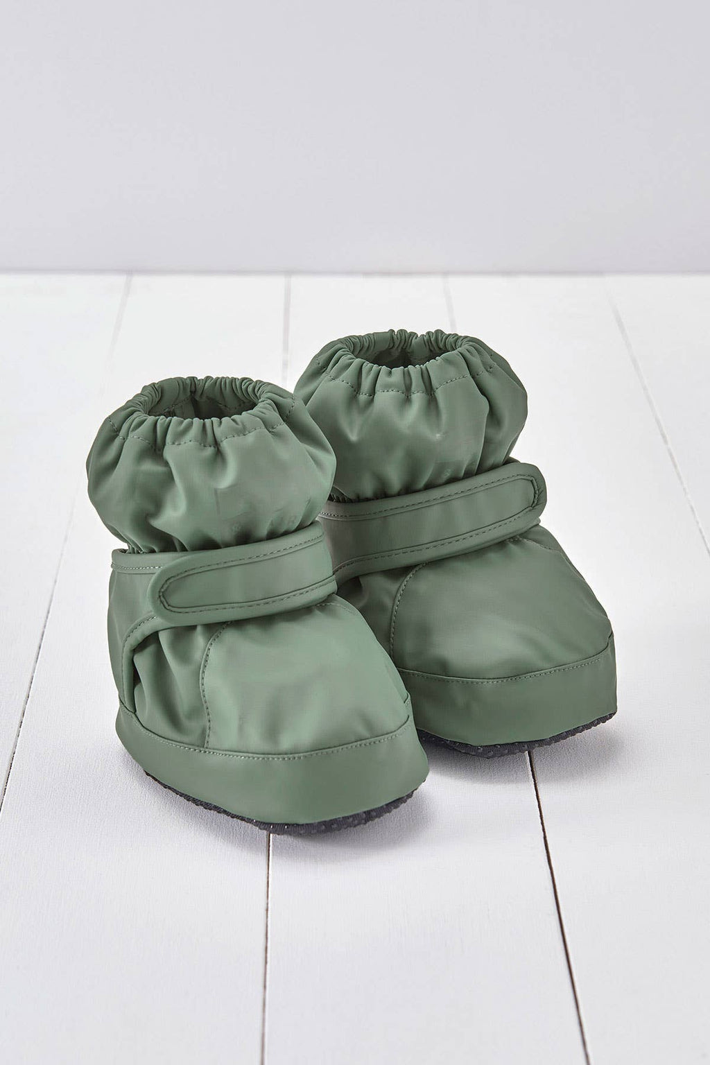Khaki Green PU Showerproof Bootie