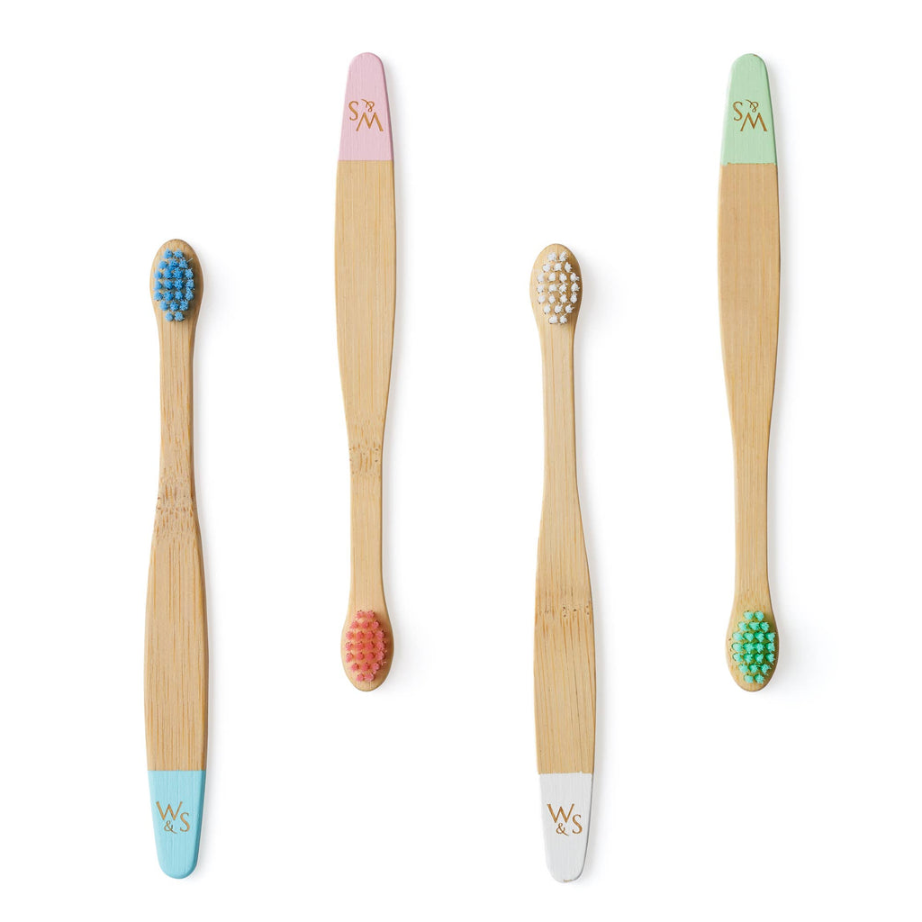 Baby's 0-3yrs Bamboo Toothbrush (4 Pack) - Soft Bristles