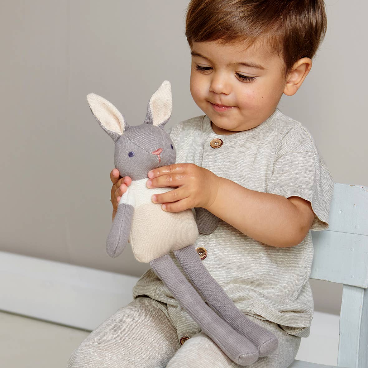 Baby Threads - Organic Cotton Grey Bunny