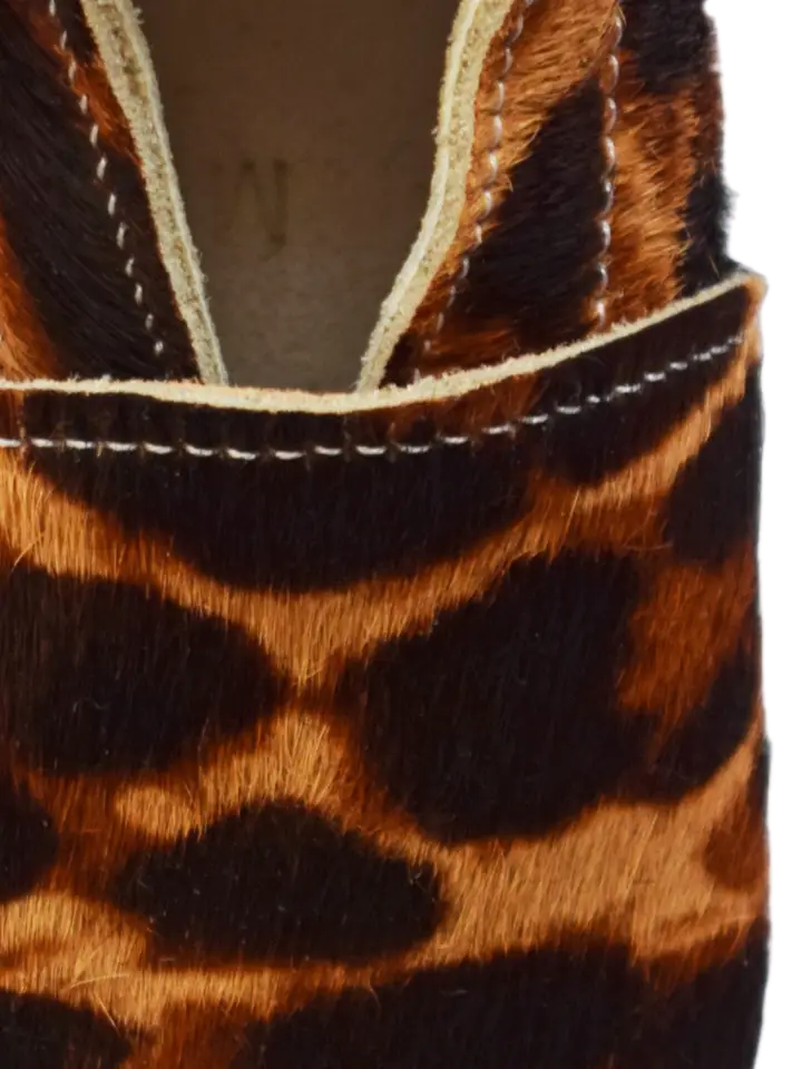 Baby Suede Slipper Shoes - Leopard: 3-6M