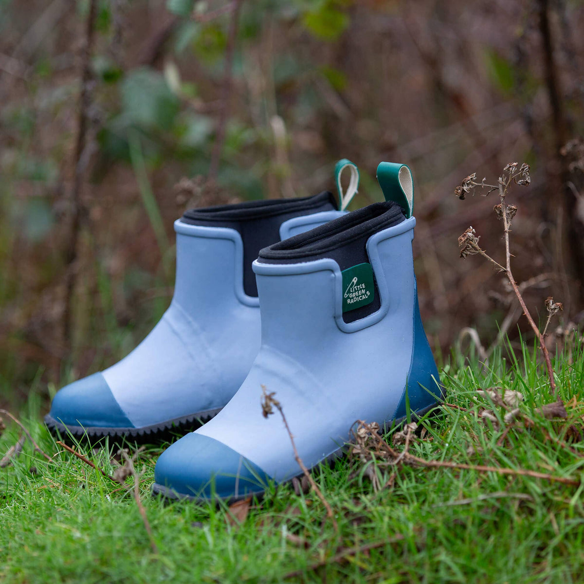 Little Green Radicals - Soft Blue Welly Boots