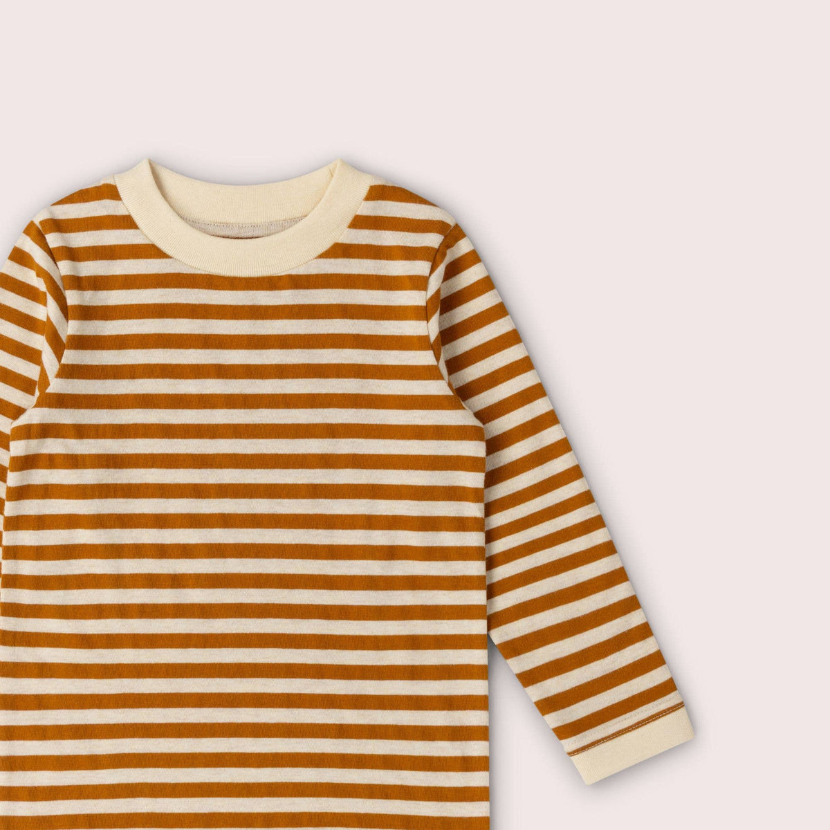 Little Green Radicals - Apricot Striped Long Sleeve T-Shirt