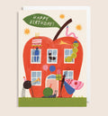 Birthday Card - Apple Party