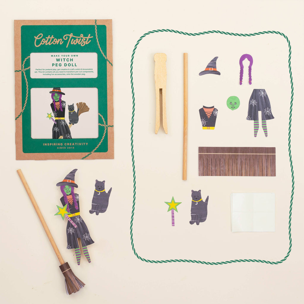 Make Your Own Witch Peg Doll