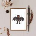 Bat Child Greetings Card
