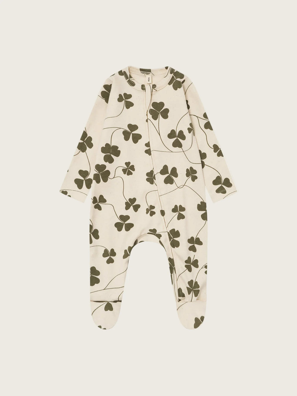 Organic Zoo - Organic cotton Clover Zip Sleepsuit