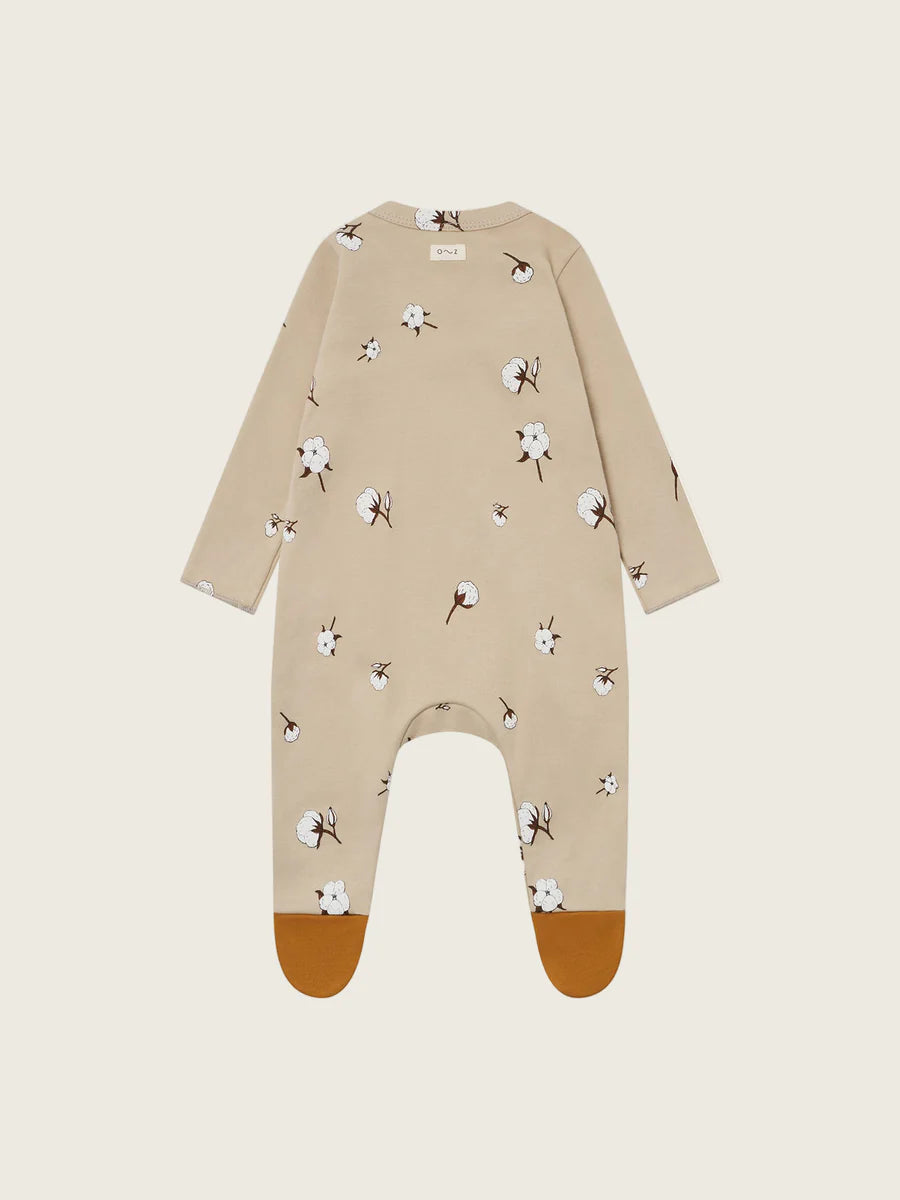 Organic Zoo - Organic Cotton Cottonfield Suit with Contrast Feet