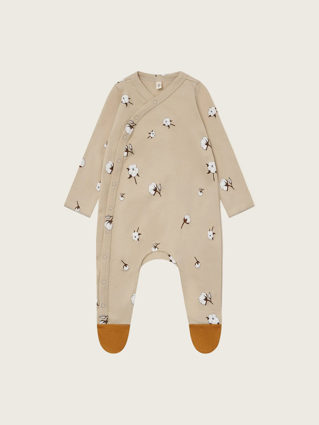 Organic Zoo - Organic Cotton Cottonfield Suit with Contrast Feet