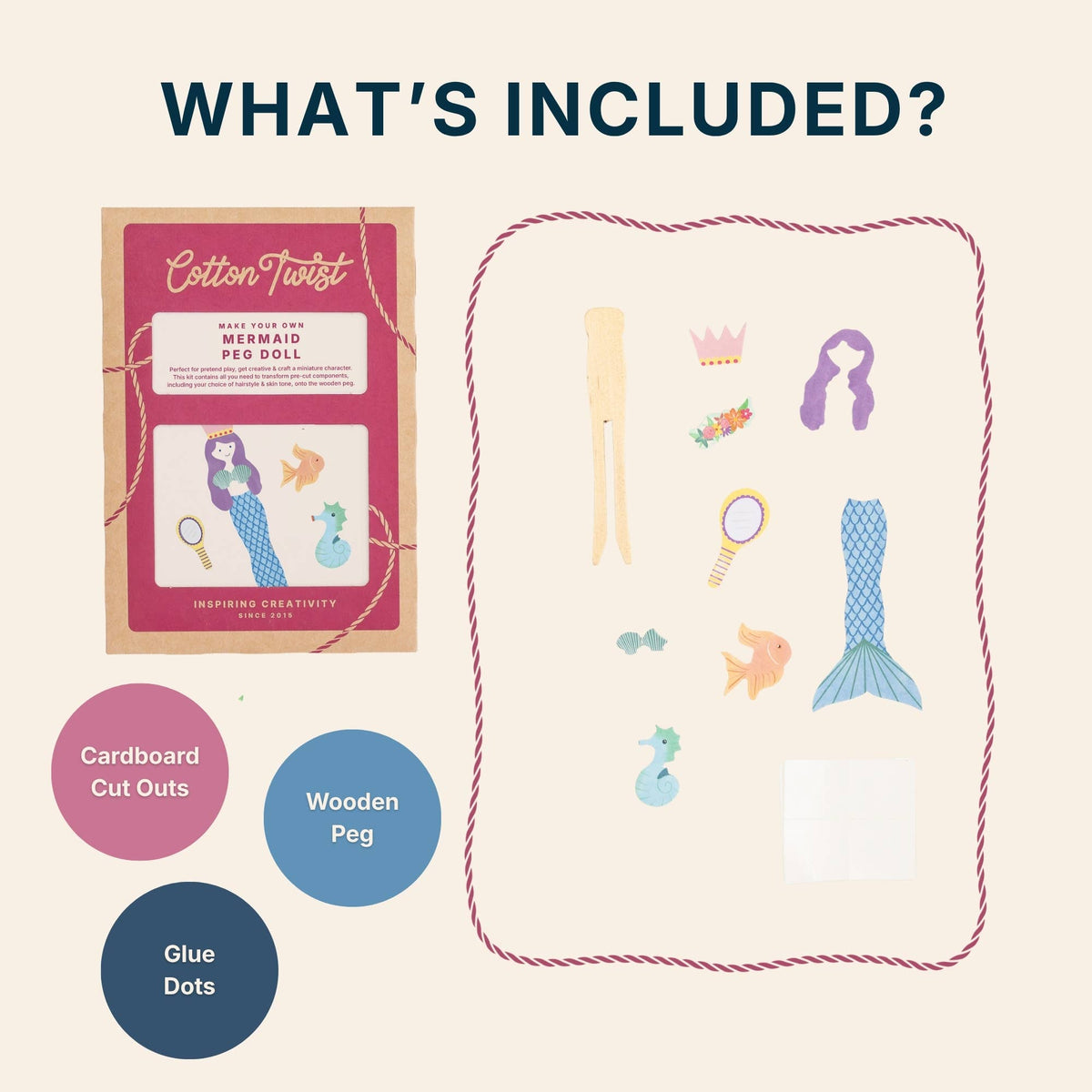 Make Your Own Mermaid Peg Doll