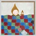 Patchwork Blanket Greeting card | Birth announcement | Baby